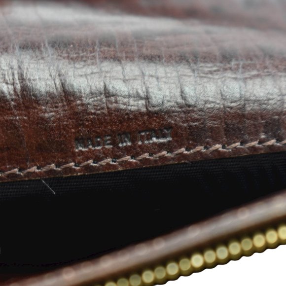 FENDI "Zucchino": Brown "FF" Logo Medium Wallet 1019 - Picture 9 of 10